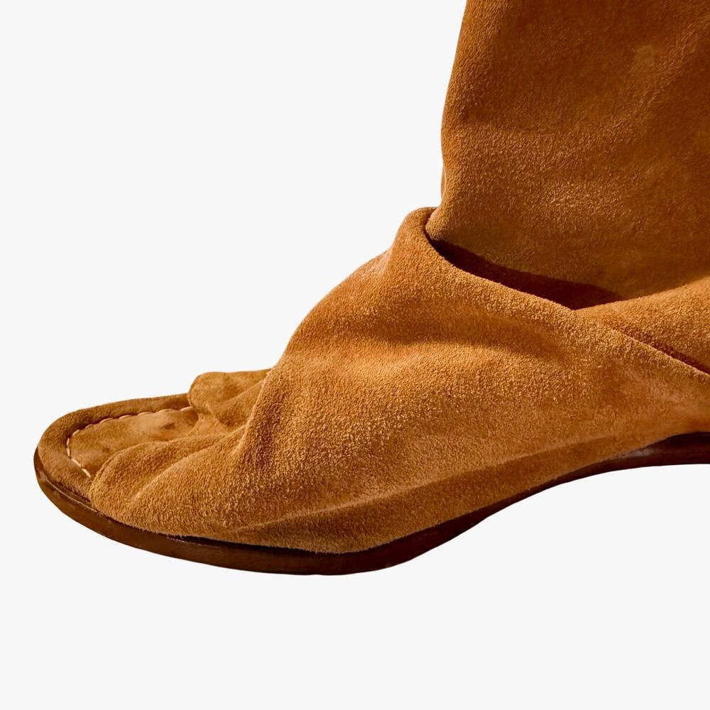 Sundance Suede Leather Open Toe Ankle Booties Chunky Heel Shoes Boots 40 9 / 9.5 - Picture 16 of 16